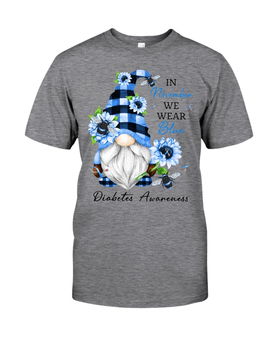 In November We Wear Blue Diabetes Awareness T-shirt and Hoodie 102021