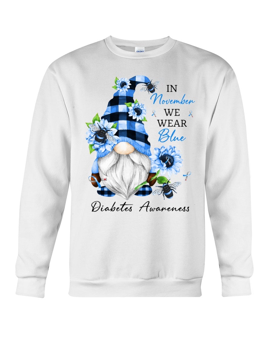 In November We Wear Blue Diabetes Awareness T-shirt and Hoodie 102021