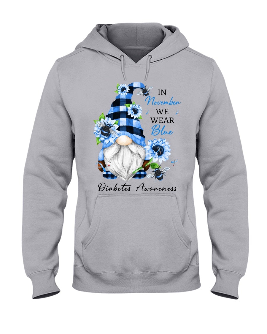 In November We Wear Blue Diabetes Awareness T-shirt and Hoodie 102021