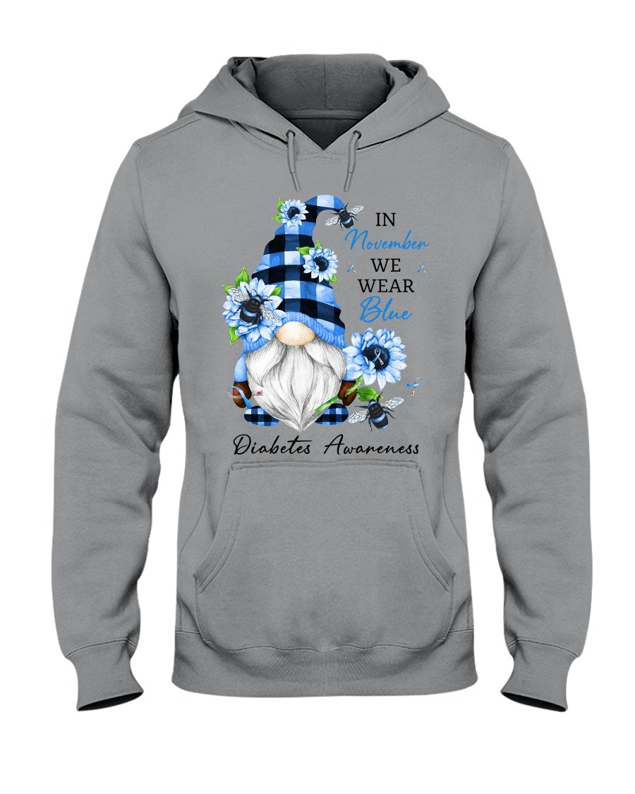 In November We Wear Blue Diabetes Awareness T-shirt and Hoodie 102021