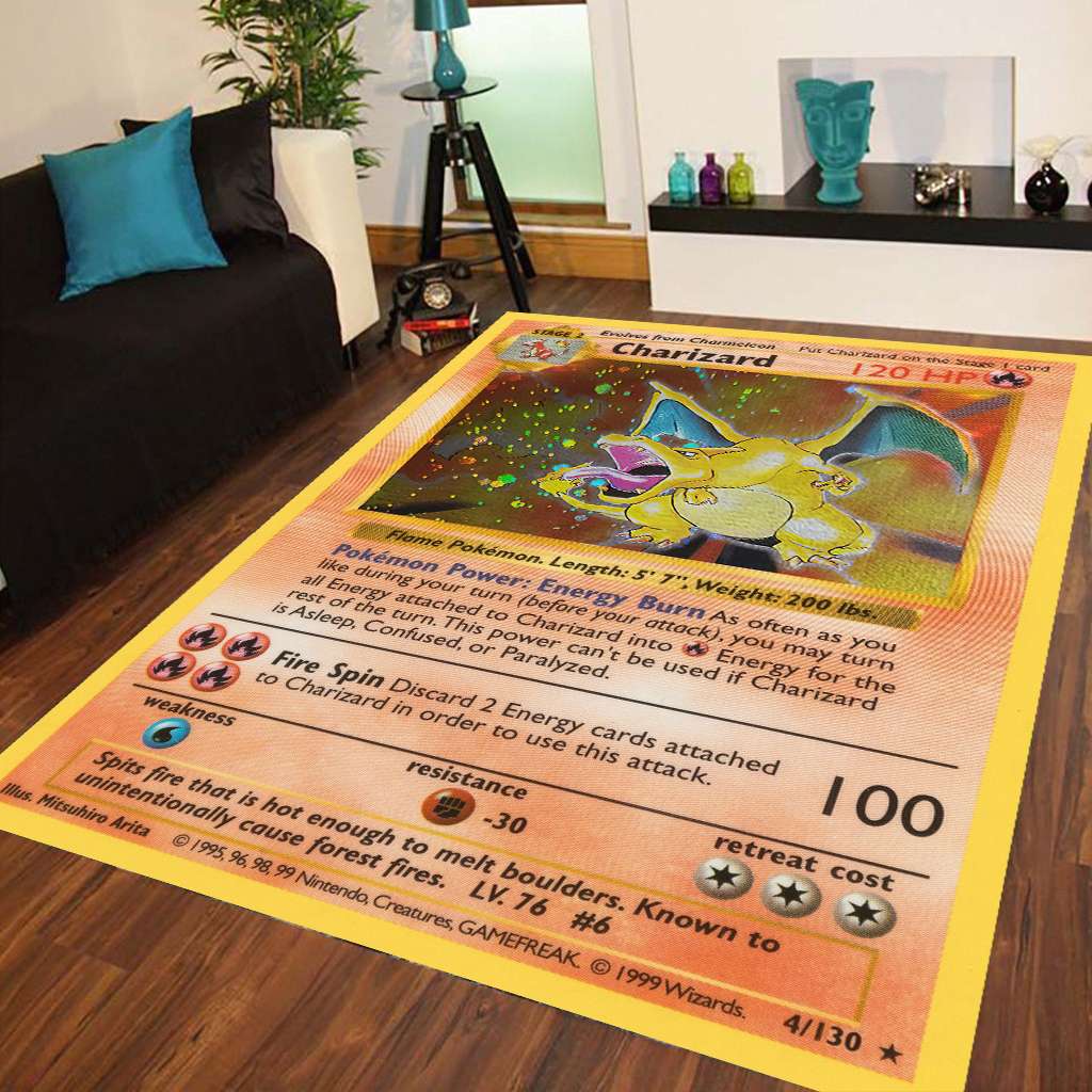 Fire Dragon Monster Trainer Rug 0223