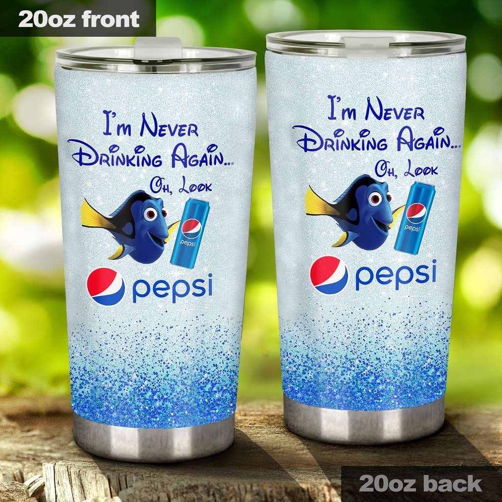 I'm Never Drinking Again - Blue Soft Drink Tumbler 0323