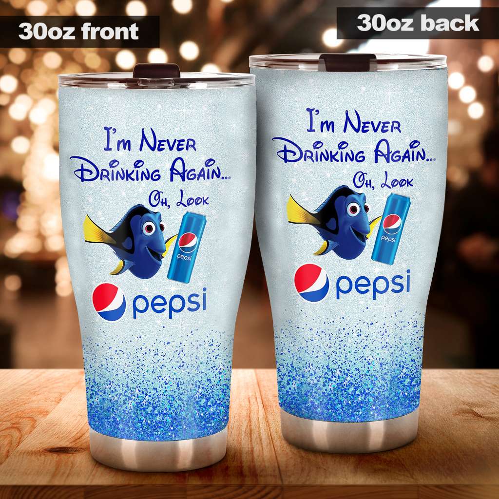 I'm Never Drinking Again - Blue Soft Drink Tumbler 0323