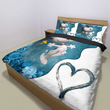 Blue Flower Bedding Set 0523