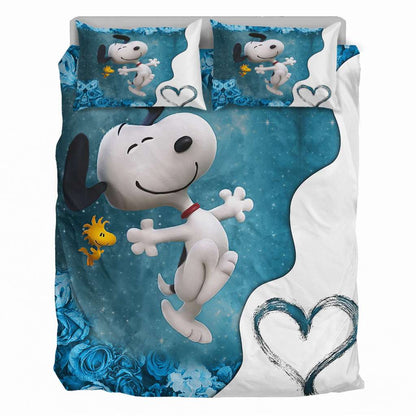 Blue Flower Bedding Set 0523