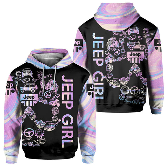 Pink Floral Skull Car All Over Shirt 0523