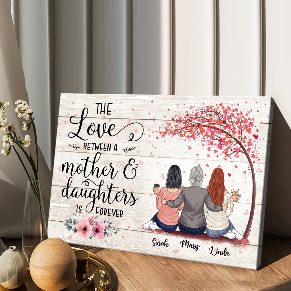 The Love Is Forever - Personalized Mother's Day Mother Canvas And Poster