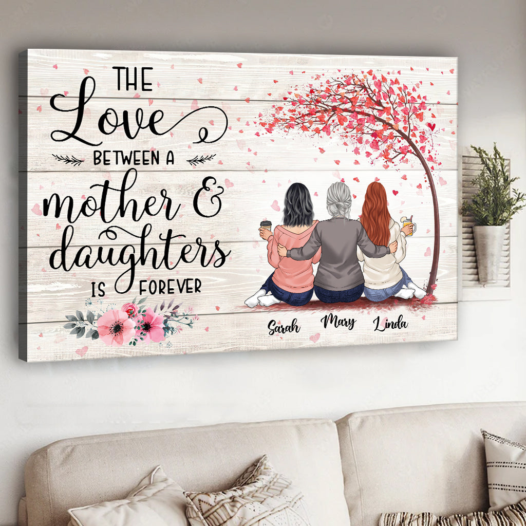 The Love Is Forever - Personalized Mother's Day Mother Canvas And Poster