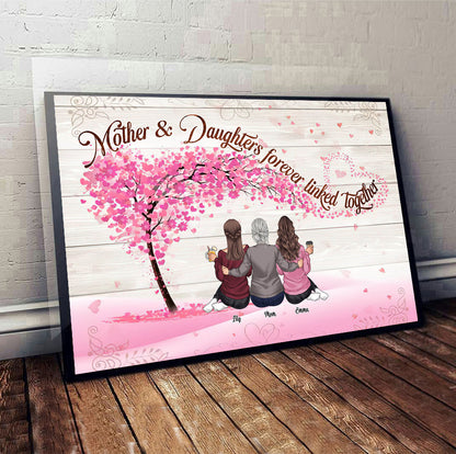 Forever Linked Together - Personalized Mother's Day Mother Canvas And Poster