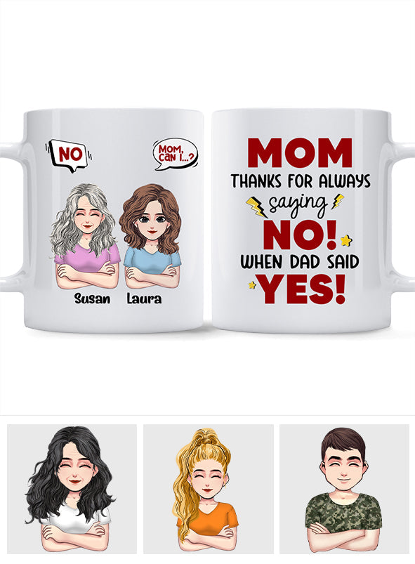 Thank You Mom - Personalized Mother's Day Mother Mug