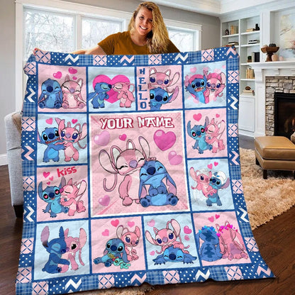 Lovely Couple - Personalized Ohana Quilt 0523