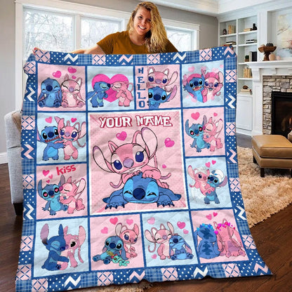 Lovely Couple - Personalized Ohana Quilt 0523