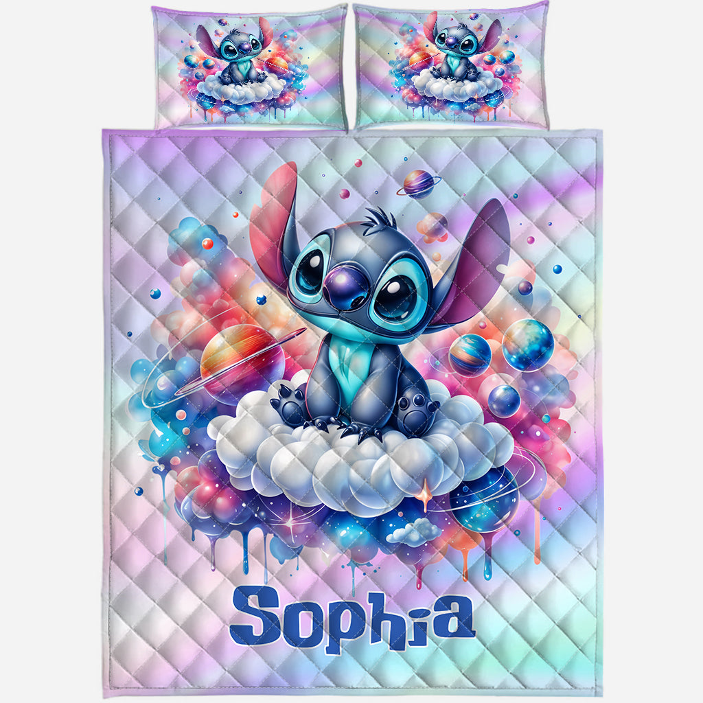 Galaxy Ohana Sweet Dreams - Personalized Ohana Quilt Set