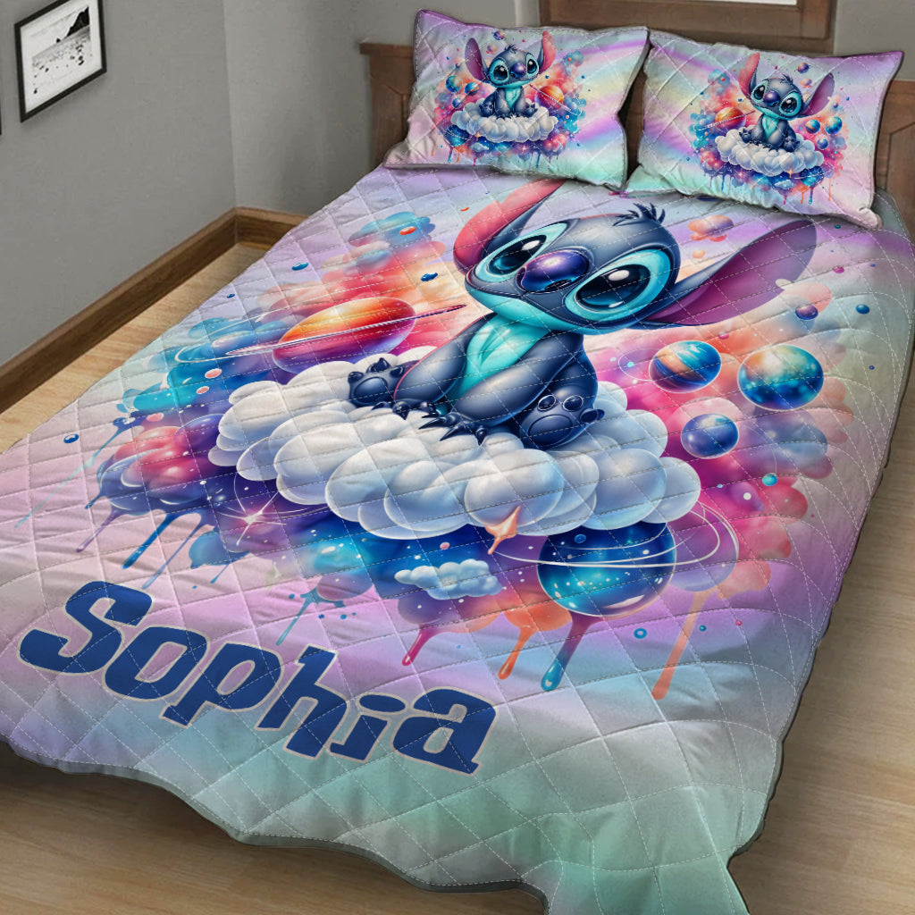 Galaxy Ohana Sweet Dreams - Personalized Ohana Quilt Set