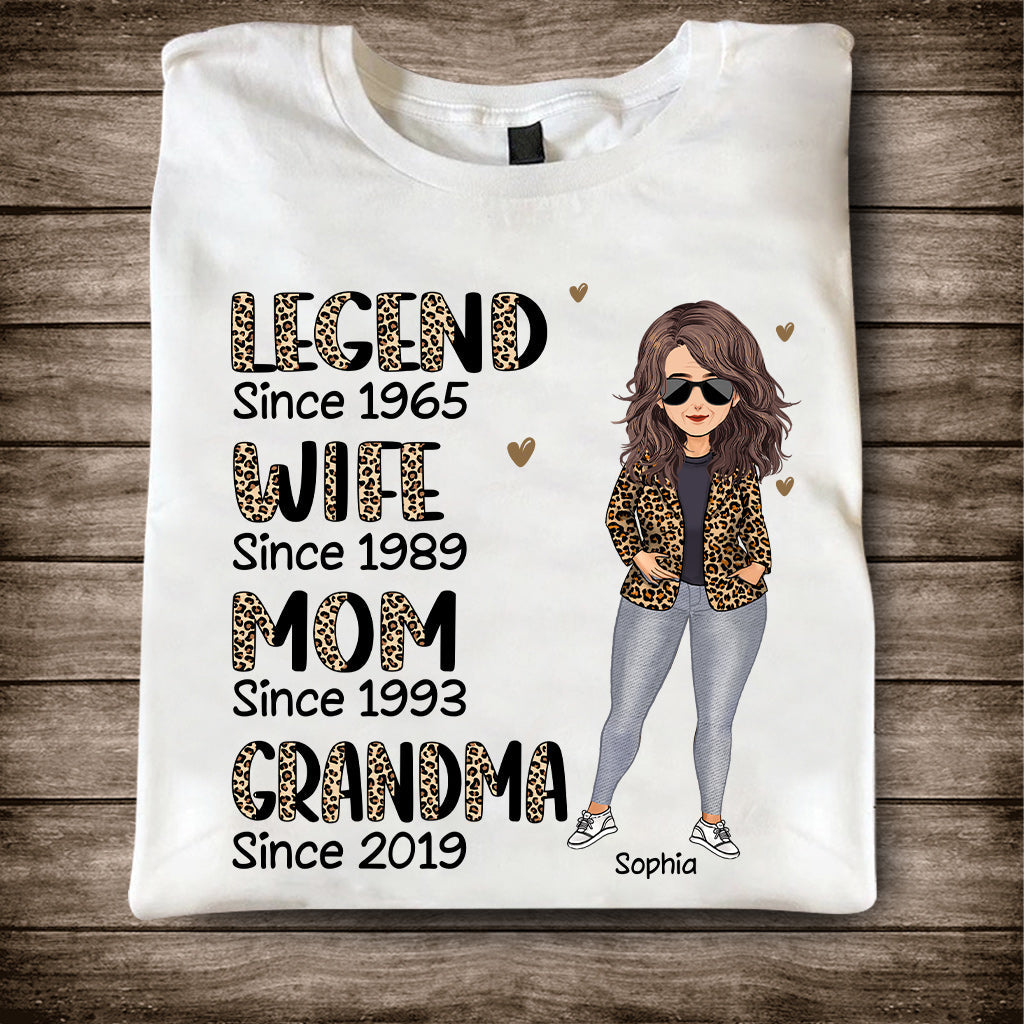 Legend Wife Mom - Personalized Mother's day Mother T-shirt and Hoodie