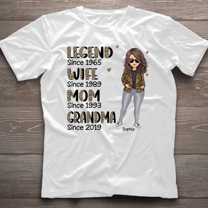 Legend Wife Mom - Personalized Mother's day Mother T-shirt and Hoodie