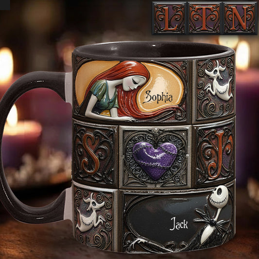 We're Simply Meant To Be - Personalized Nightmare Accent Mug