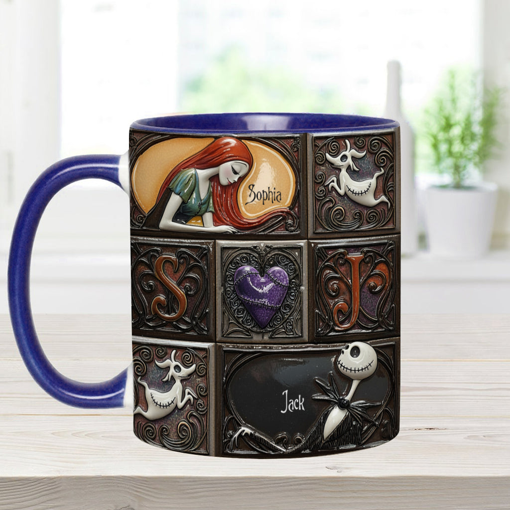 We're Simply Meant To Be - Personalized Nightmare Accent Mug