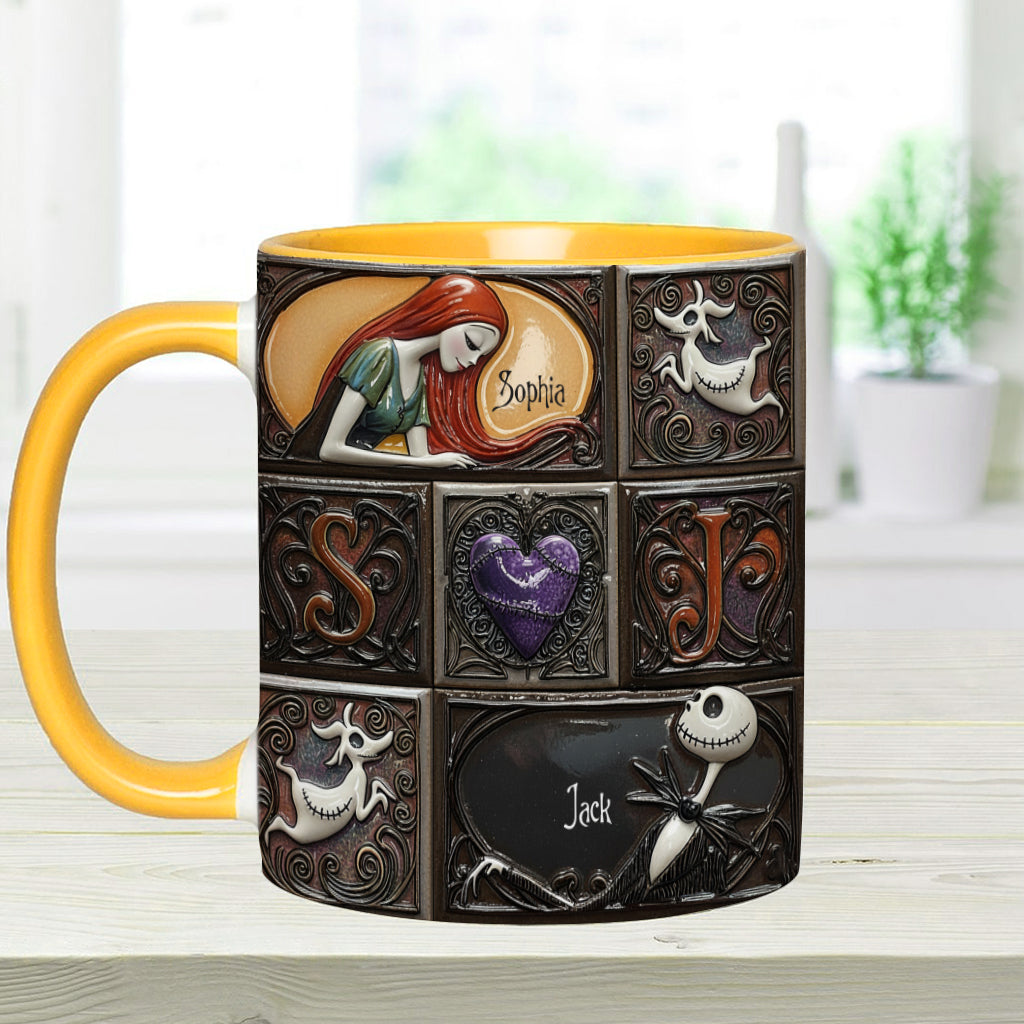 We're Simply Meant To Be - Personalized Nightmare Accent Mug