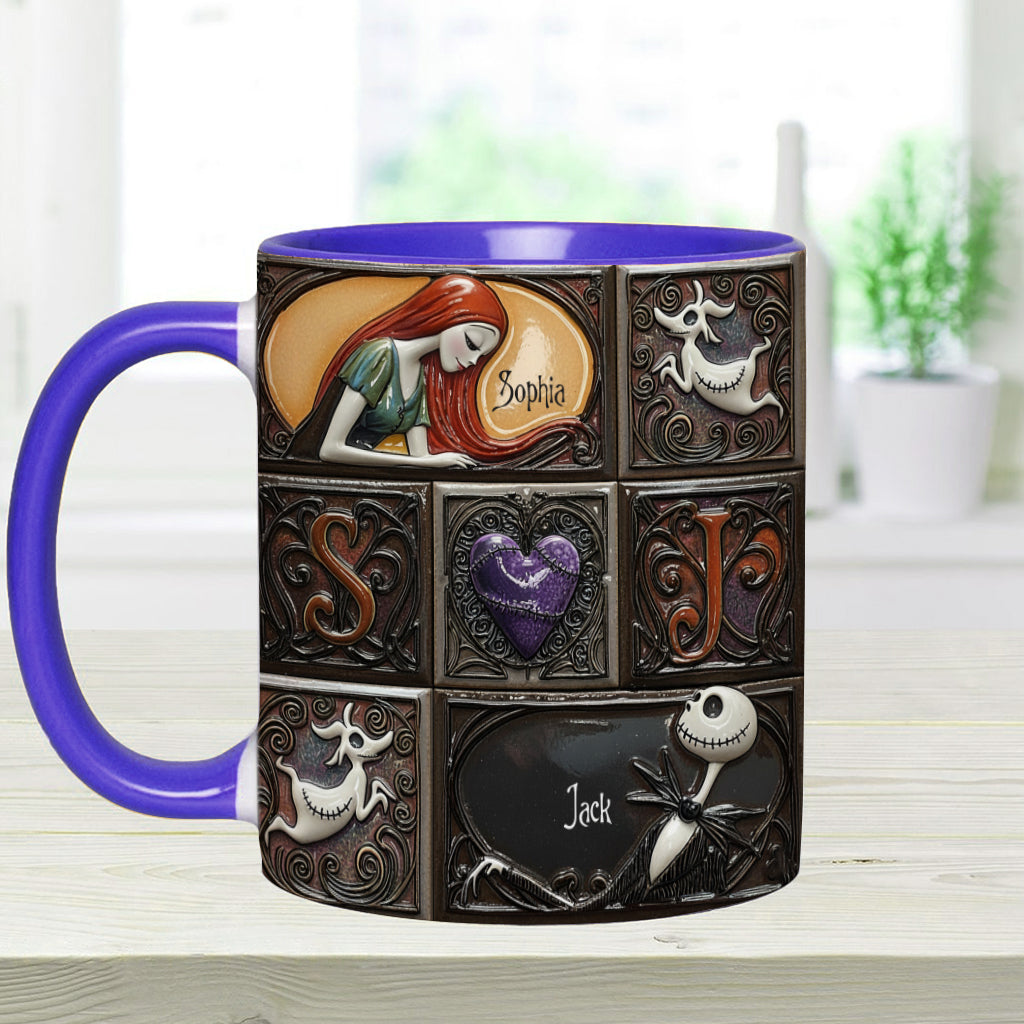 We're Simply Meant To Be - Personalized Nightmare Accent Mug
