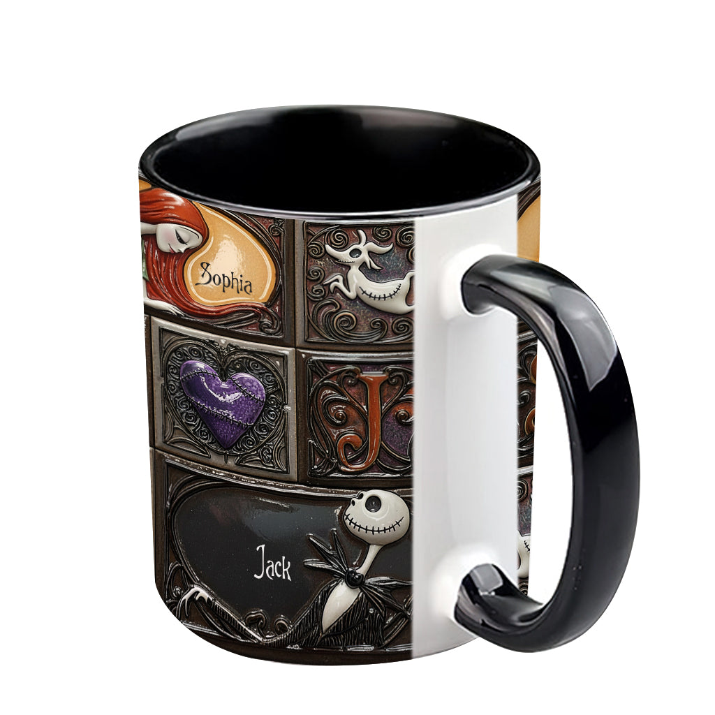 We're Simply Meant To Be - Personalized Nightmare Accent Mug