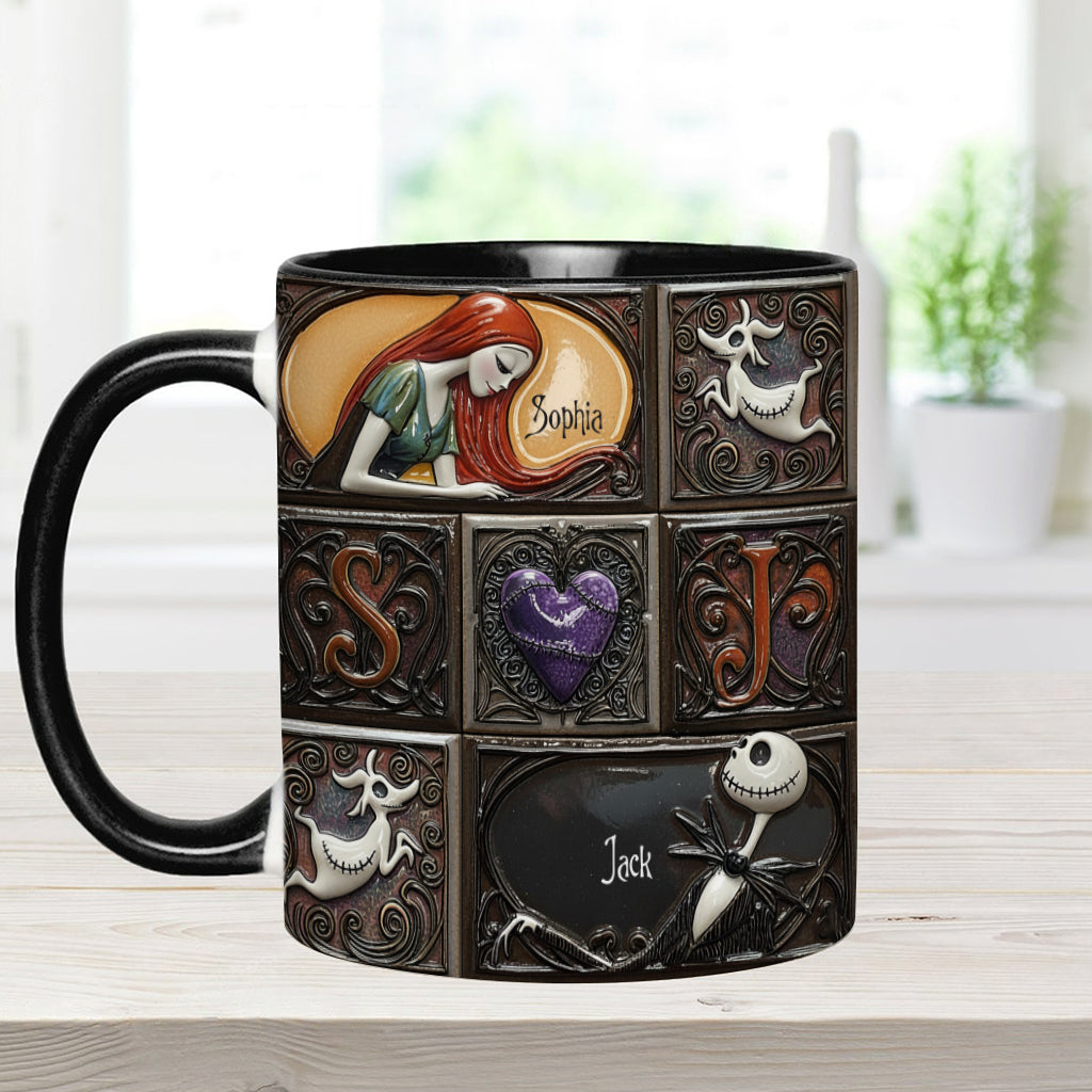 We're Simply Meant To Be - Personalized Nightmare Accent Mug