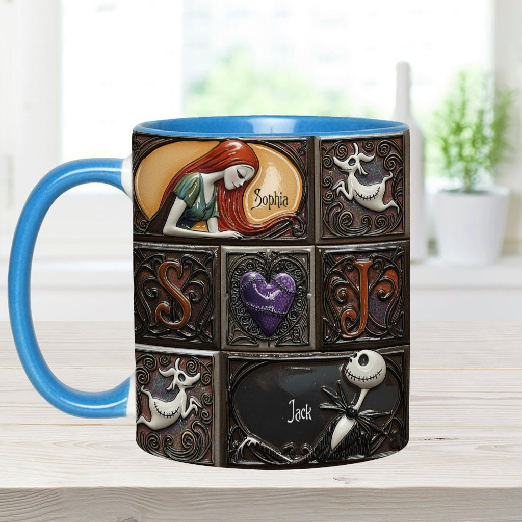 We're Simply Meant To Be - Personalized Nightmare Accent Mug