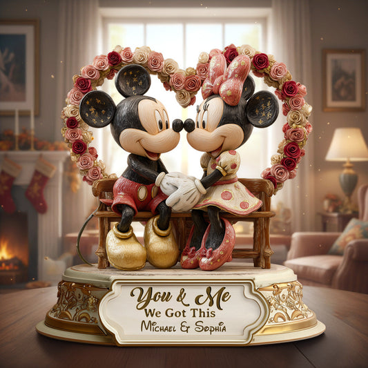 You & Me We Got This - Personalized Mouse Custom Shaped Acrylic Plaque