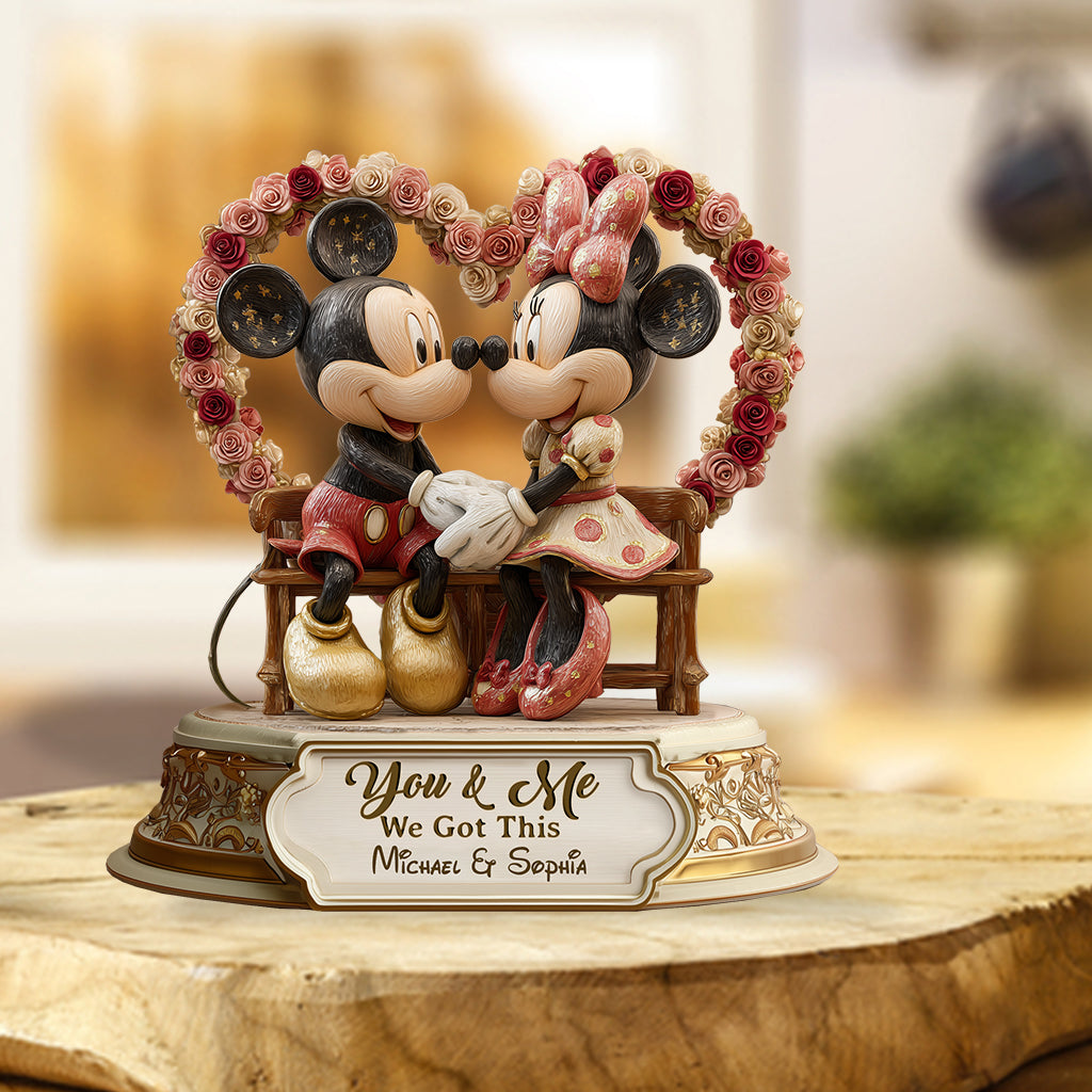 You & Me We Got This - Personalized Mouse Custom Shaped Acrylic Plaque