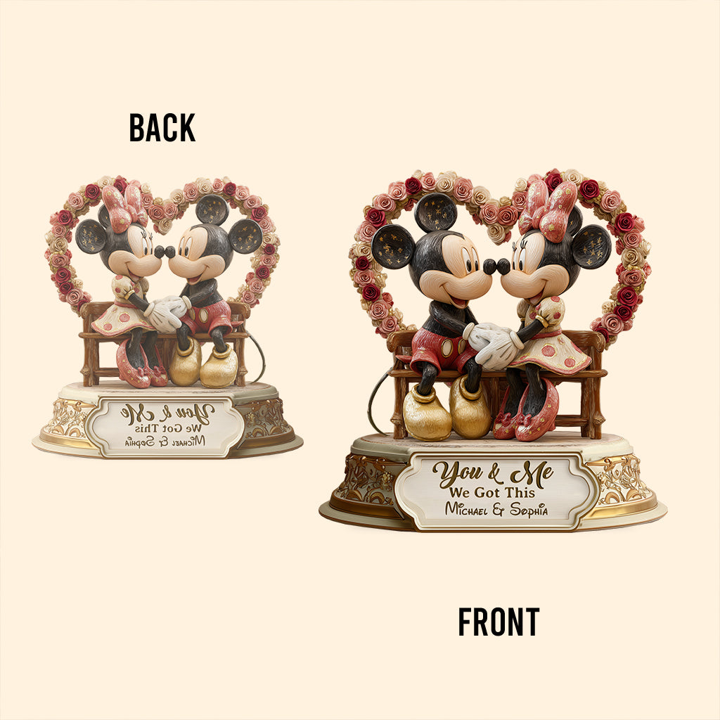 You & Me We Got This - Personalized Mouse Custom Shaped Acrylic Plaque