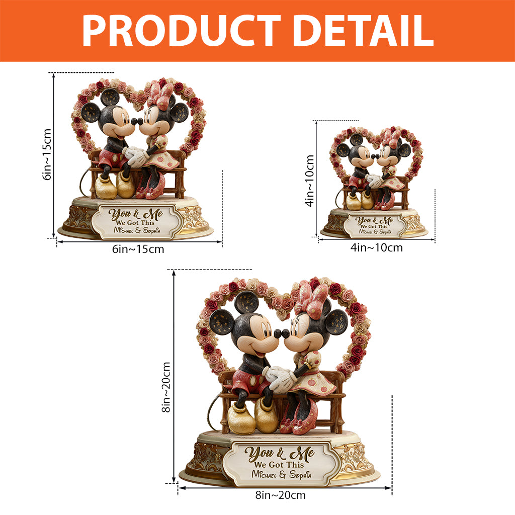 You & Me We Got This - Personalized Mouse Custom Shaped Acrylic Plaque