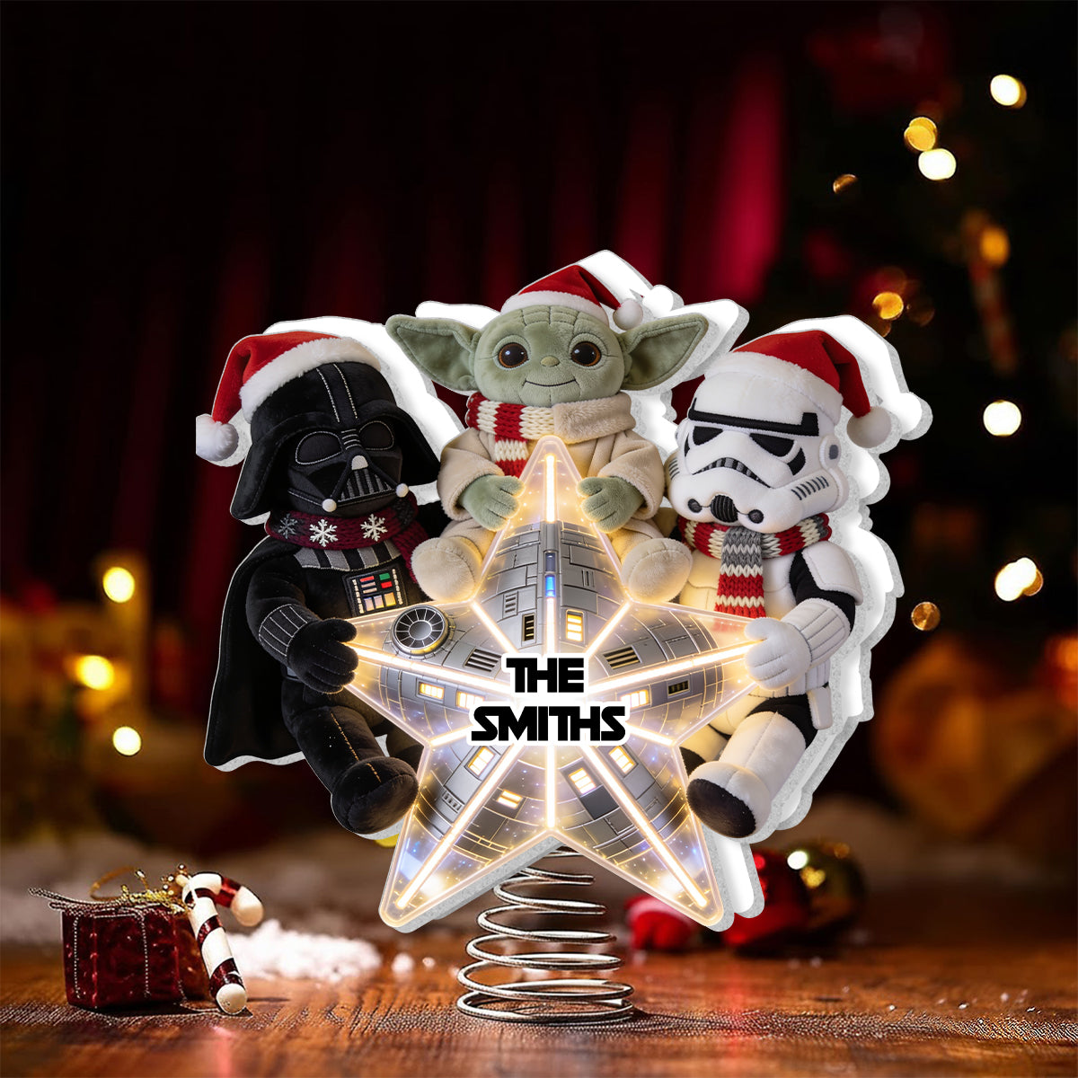 The Magical Force Christmas Gift - Personalized The Force LED Light Tree Topper