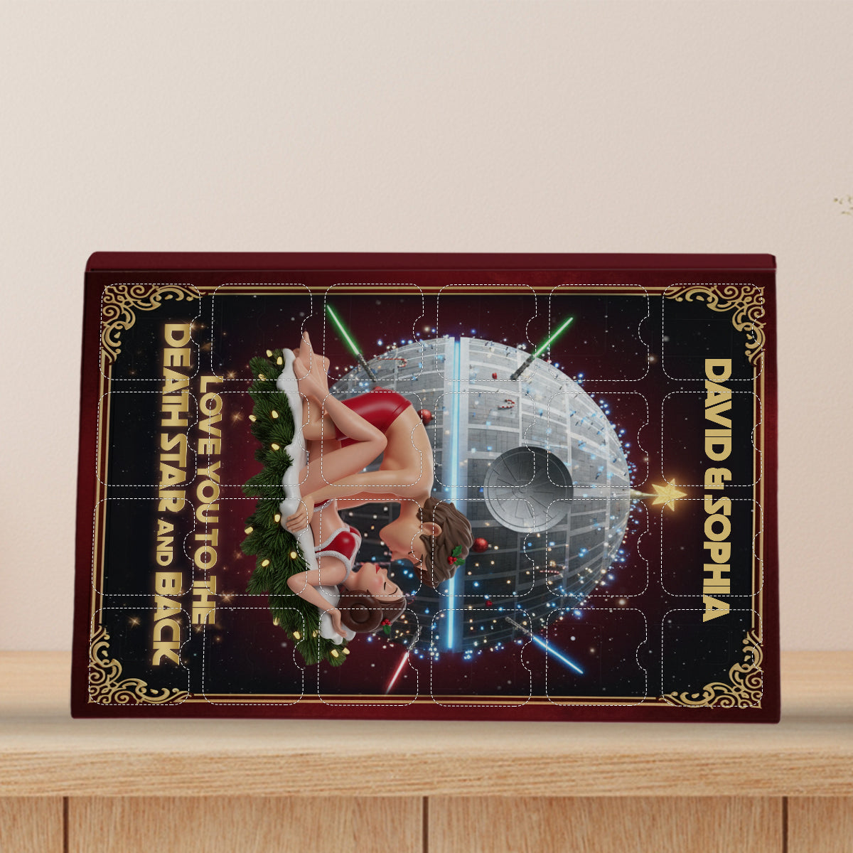To the Stars and Back - Personalized The Force Advent Calendar With Ornaments