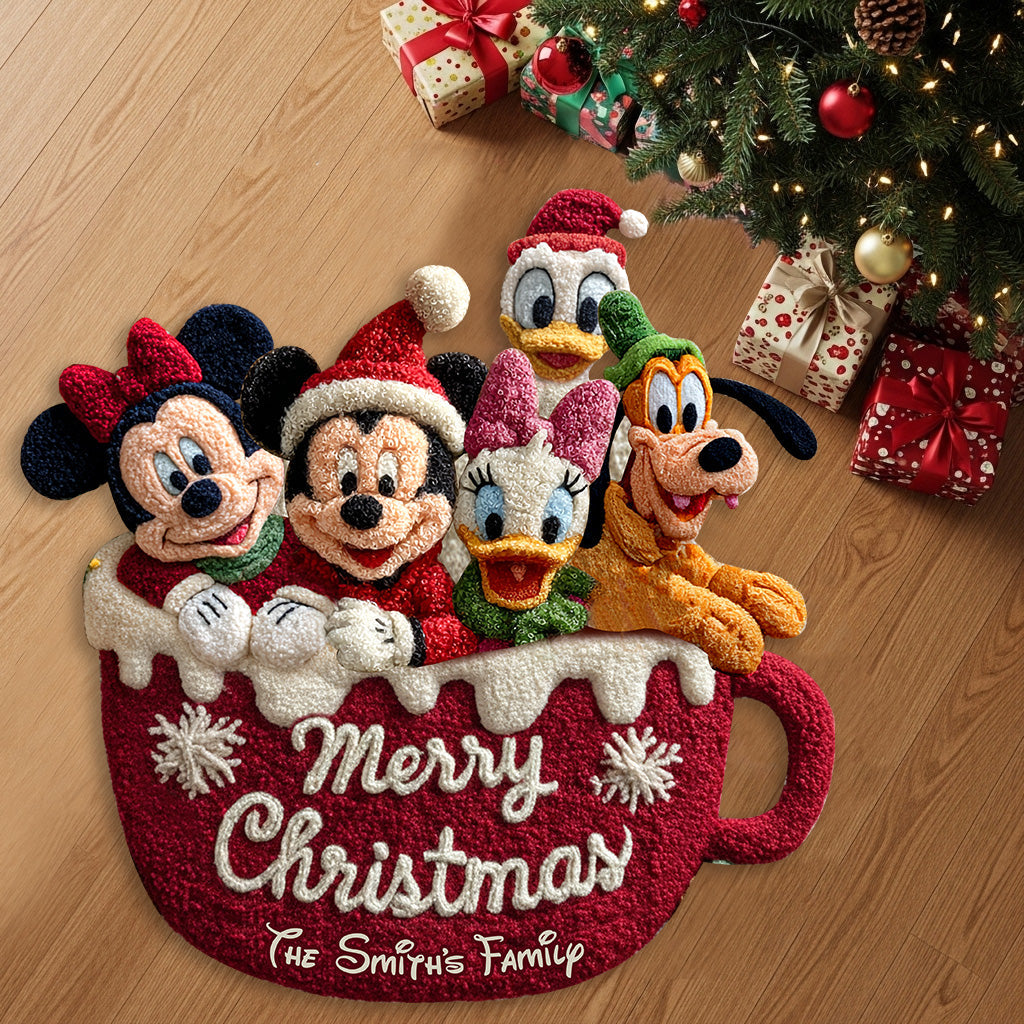 Magical Christmas - Personalized Mouse Non-Slip Tufted Rug