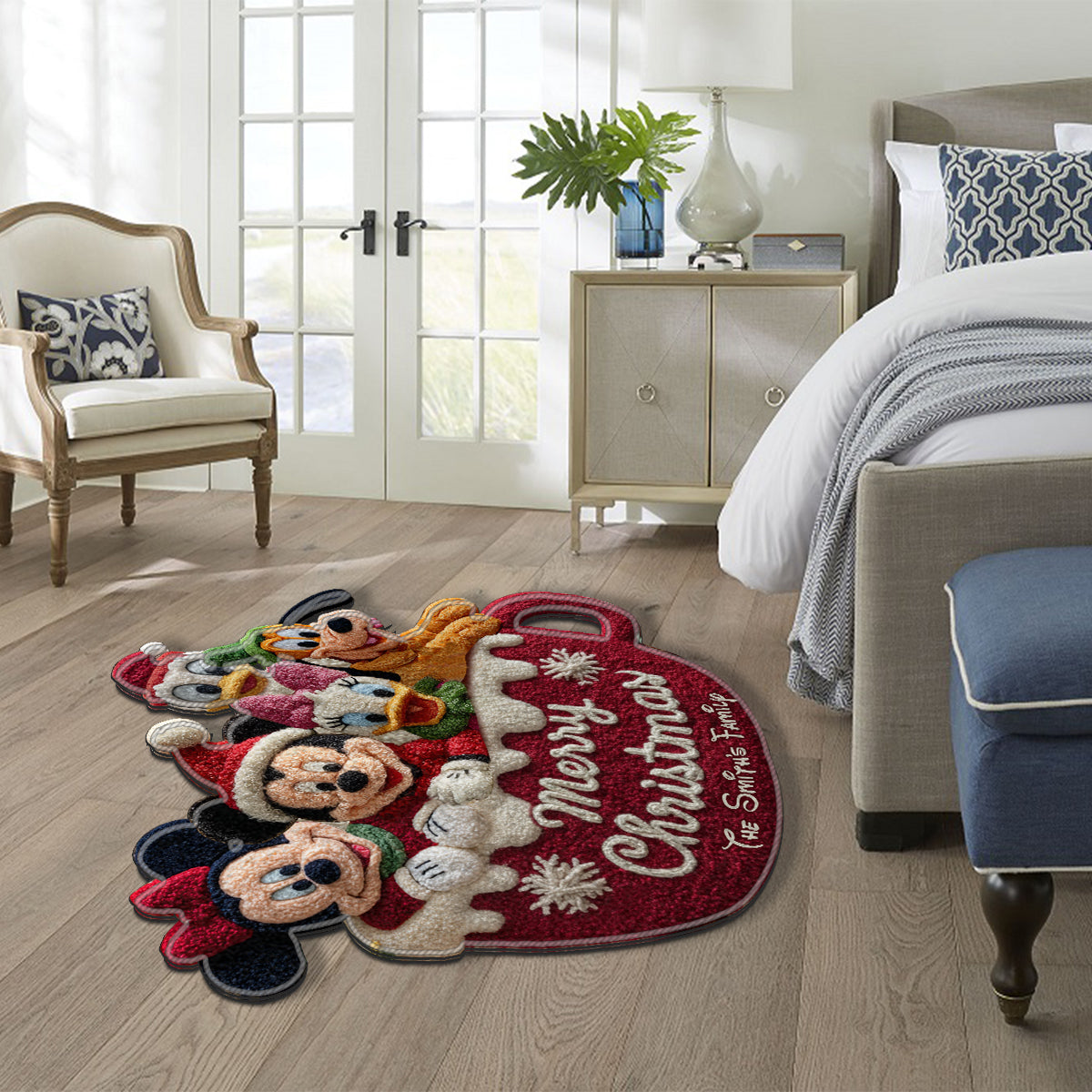 Magical Christmas - Personalized Mouse Non-Slip Tufted Rug