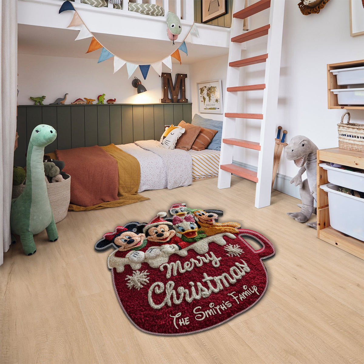 Magical Christmas - Personalized Mouse Non-Slip Tufted Rug