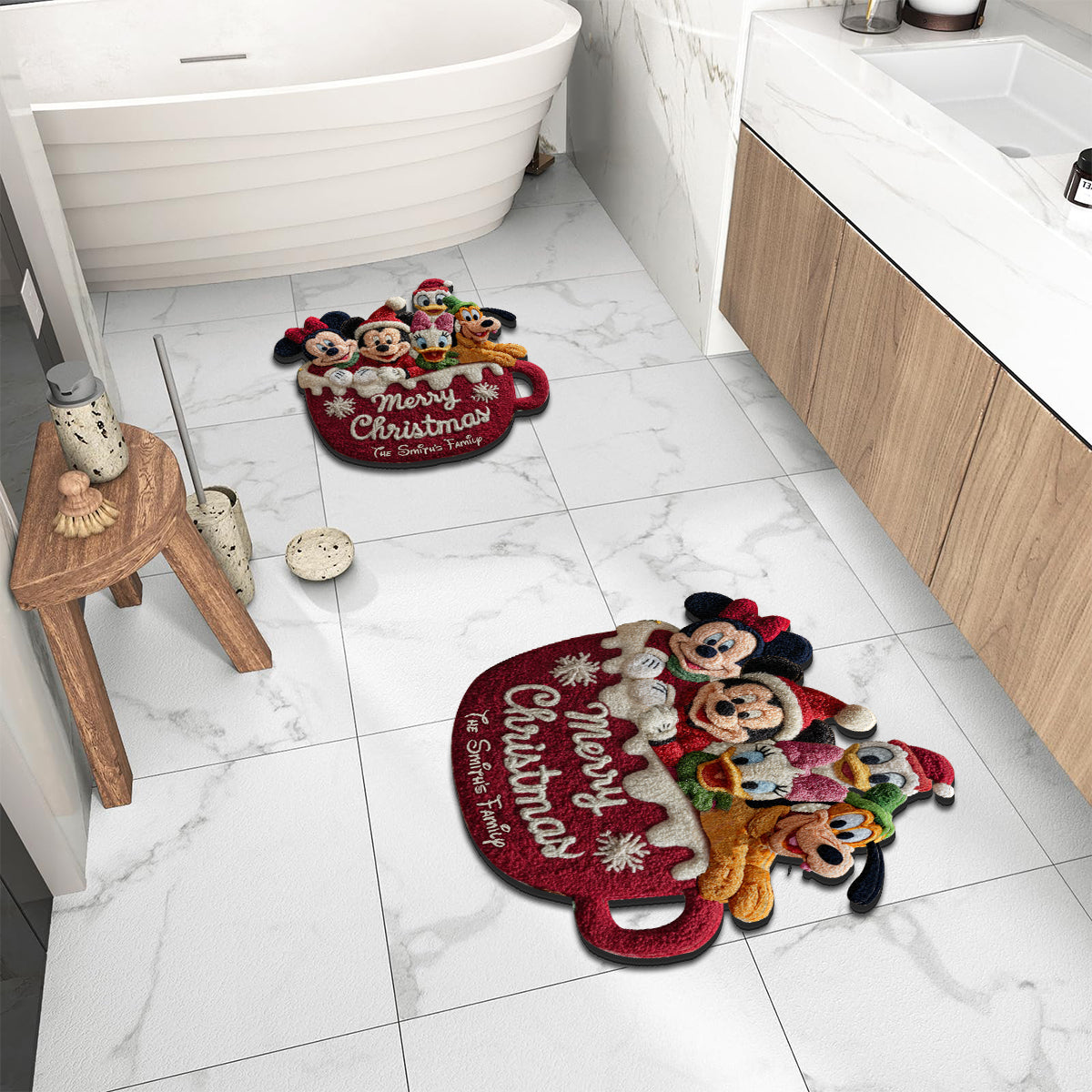 Magical Christmas - Personalized Mouse Non-Slip Tufted Rug