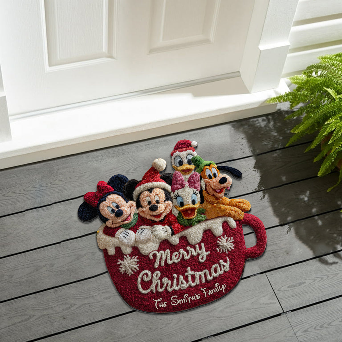 Magical Christmas - Personalized Mouse Non-Slip Tufted Rug