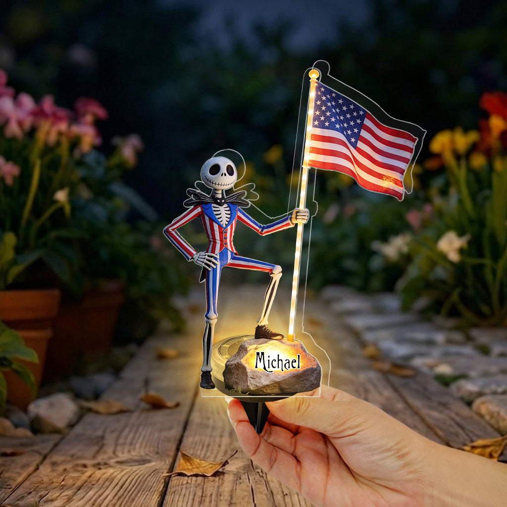 Celebrate 4th Of July - Personalized Nightmare Solar Acrylic Light