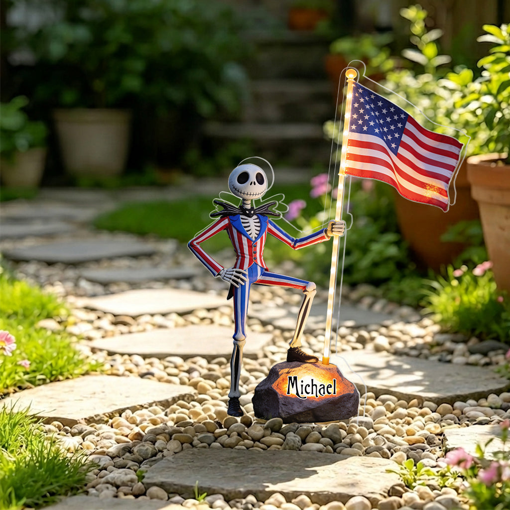 Celebrate 4th Of July - Personalized Nightmare Solar Acrylic Light