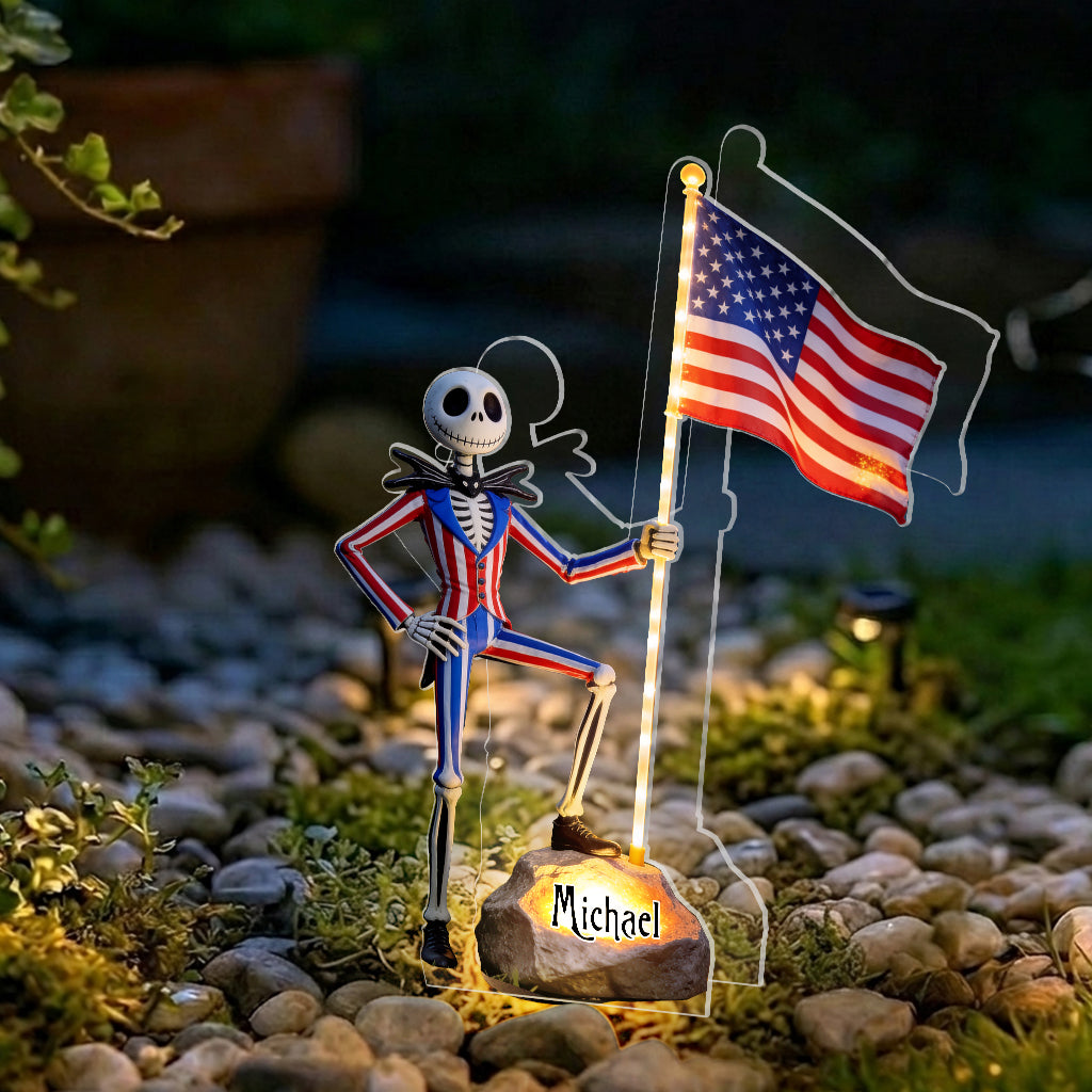Celebrate 4th Of July - Personalized Nightmare Solar Acrylic Light