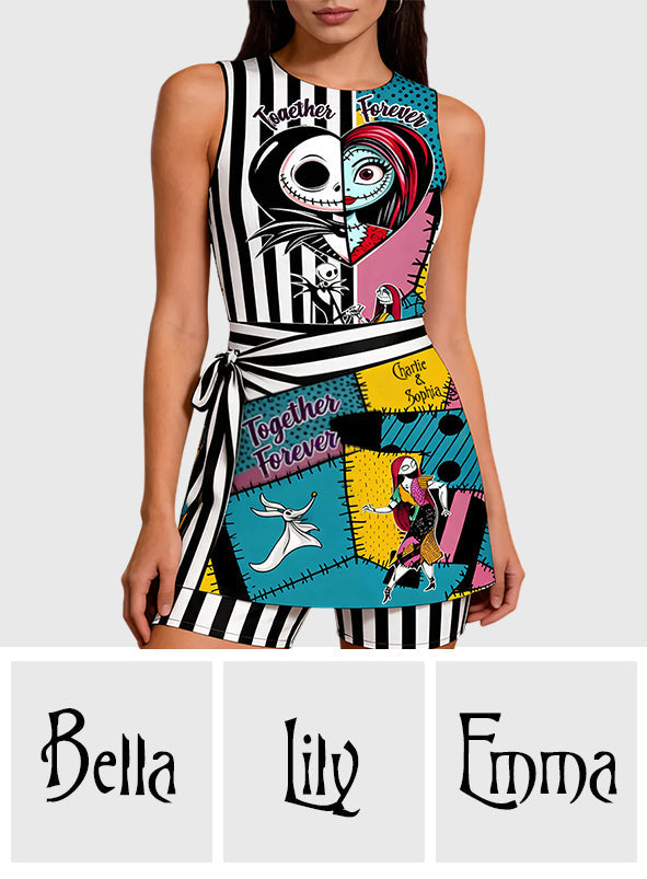 Together Forever - Personalized Nightmare Wrap Skort Dress