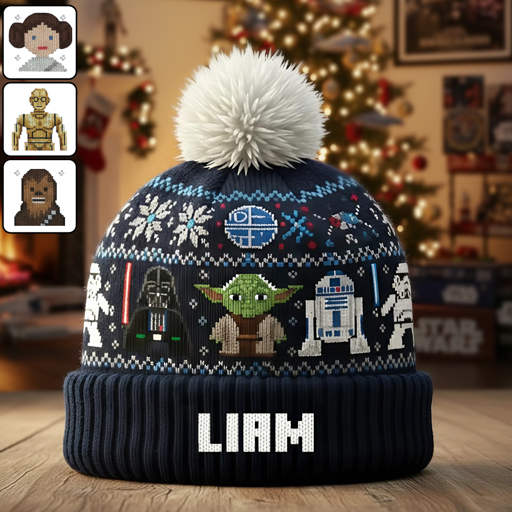 Joy To The Galaxy - Personalized The Force Beanie Hat