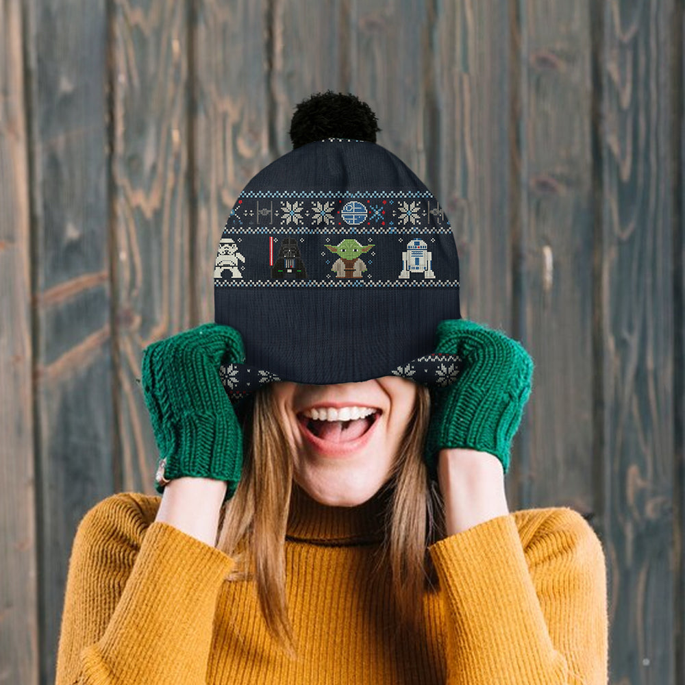Joy To The Galaxy - Personalized The Force Beanie Hat