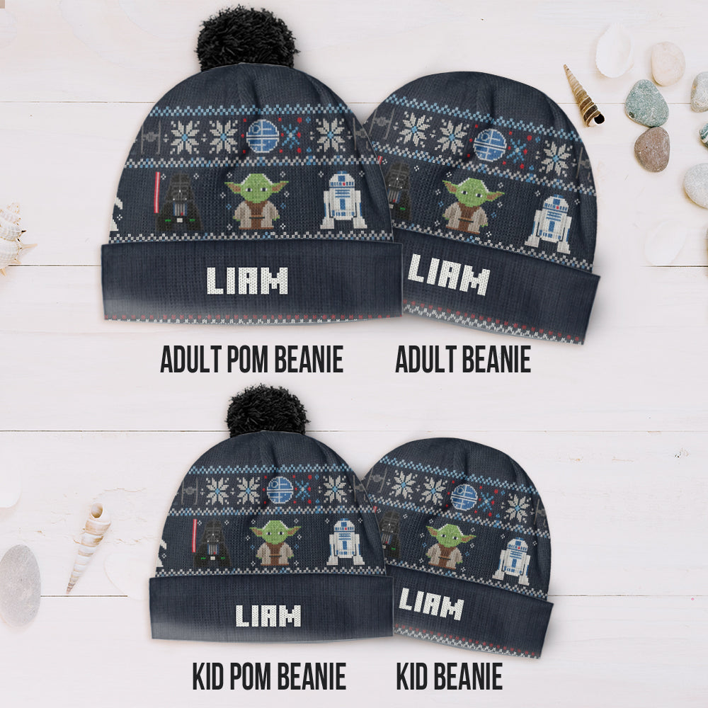 Joy To The Galaxy - Personalized The Force Beanie Hat