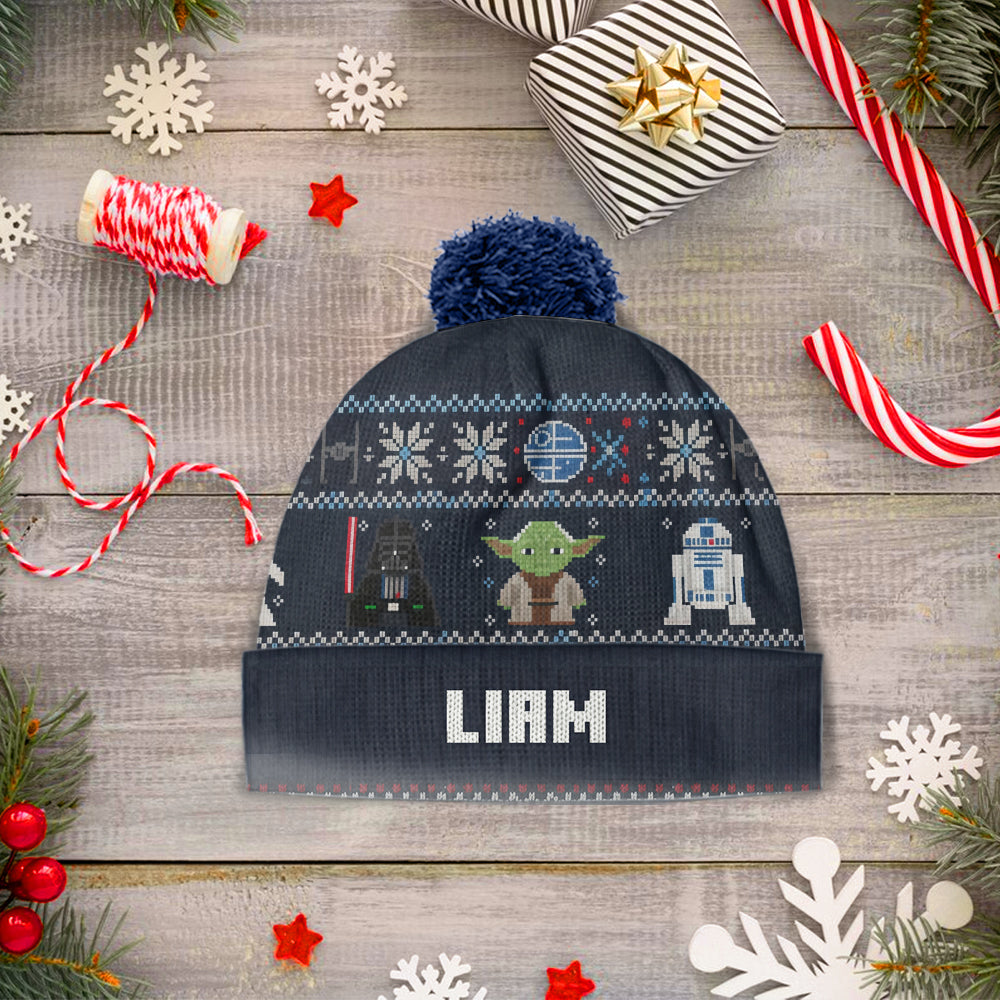 Joy To The Galaxy - Personalized The Force Beanie Hat