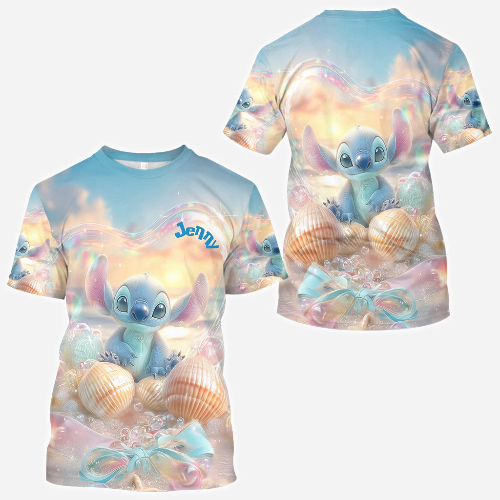 Blue Ohana Summer Vibes - Personalized Ohana All Over Shirt