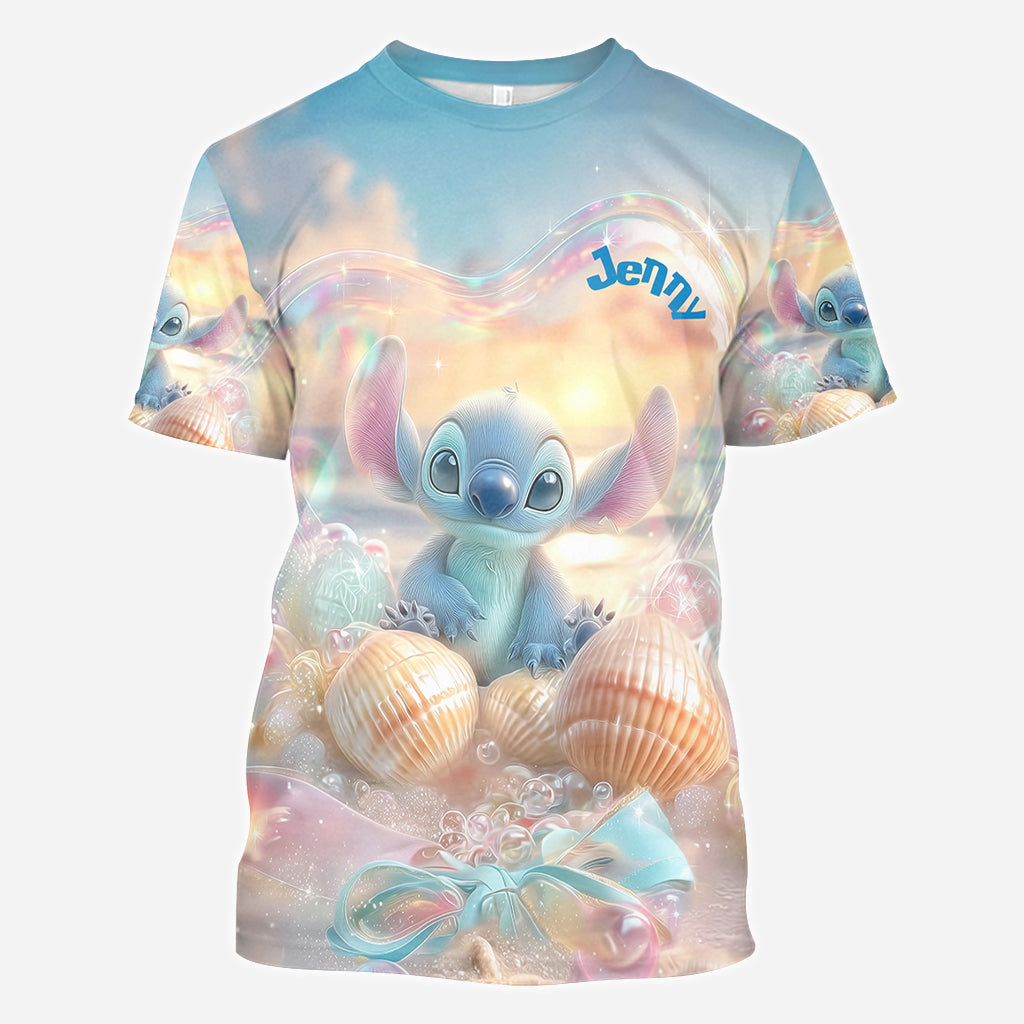 Blue Ohana Summer Vibes - Personalized Ohana All Over Shirt