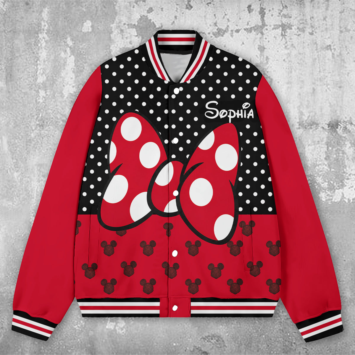 Believe In Magic - Personalized Mouse Varsity Jacket