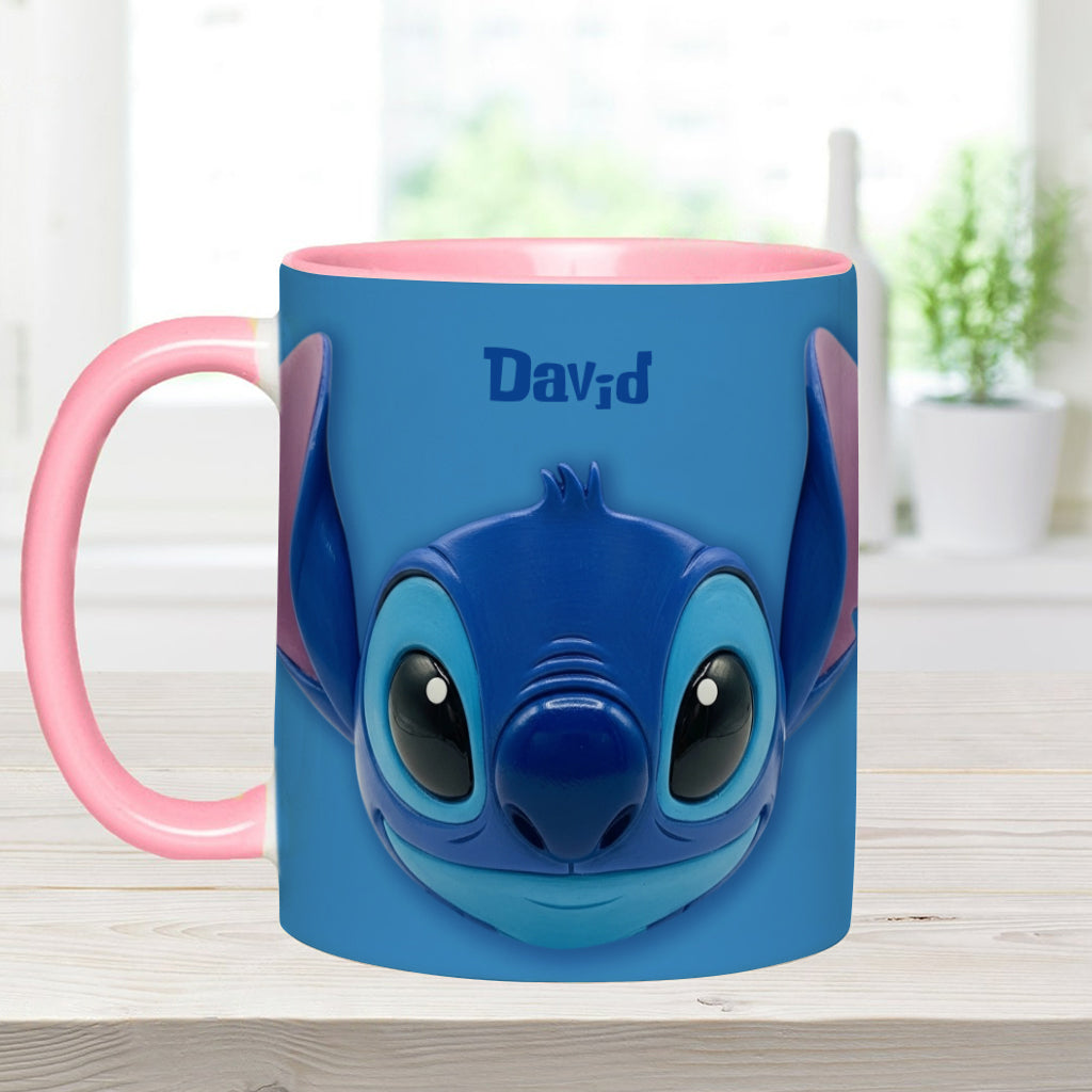 Blue Ohana - Personalized Ohana Accent Mug